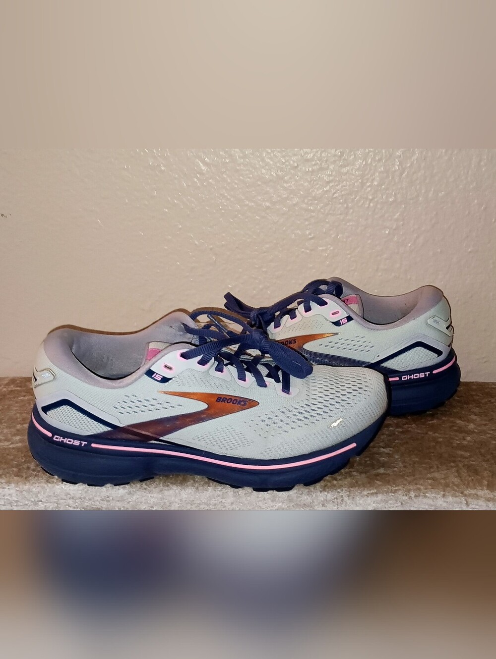 Brooks Ghost 15 Spa Blue/Neo Pink/Copper - Picture 8 of 8